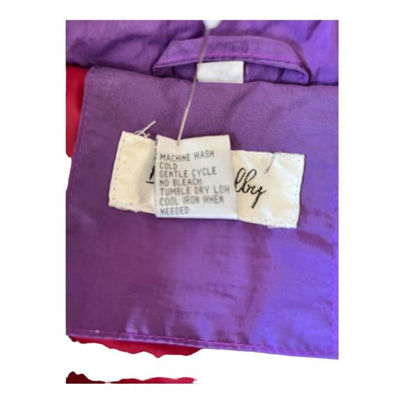 Vintage 80s 90s Dani Colby Retro Color Block Ski Snowboard Jacket Size 3X - Picture 10 of 11